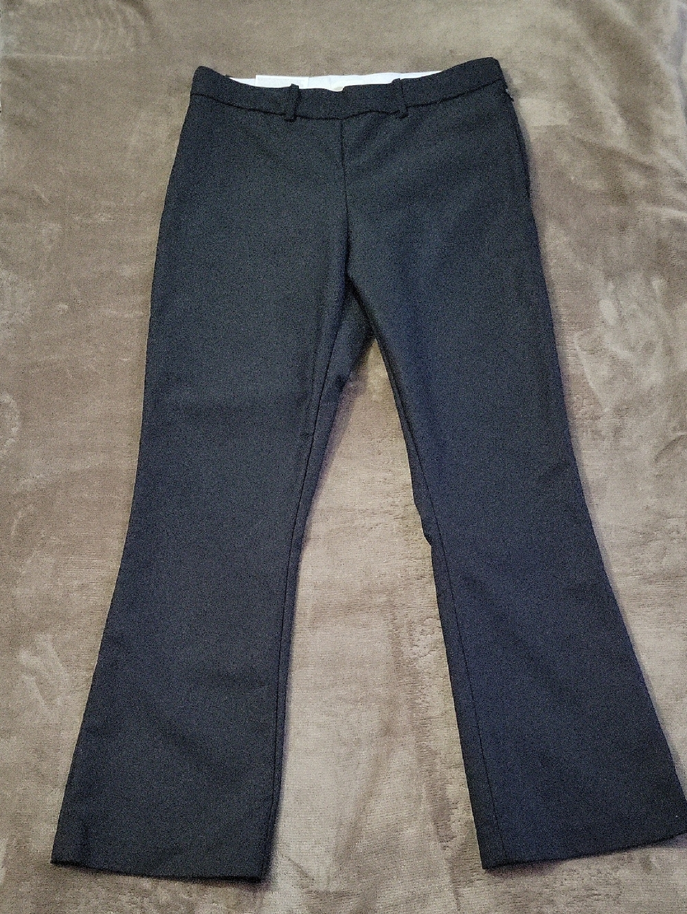 H&M Classic Black Bootcut Ankle Length Regular Waist Dress Pants